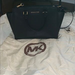 Michael Kors black crossbody / satchel Purse